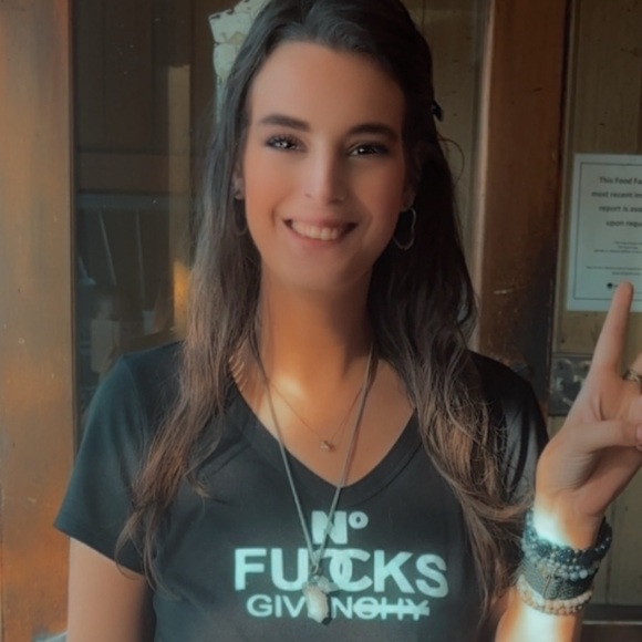 Edgy Black Graphic Tee for Women - Picture 2 of 6